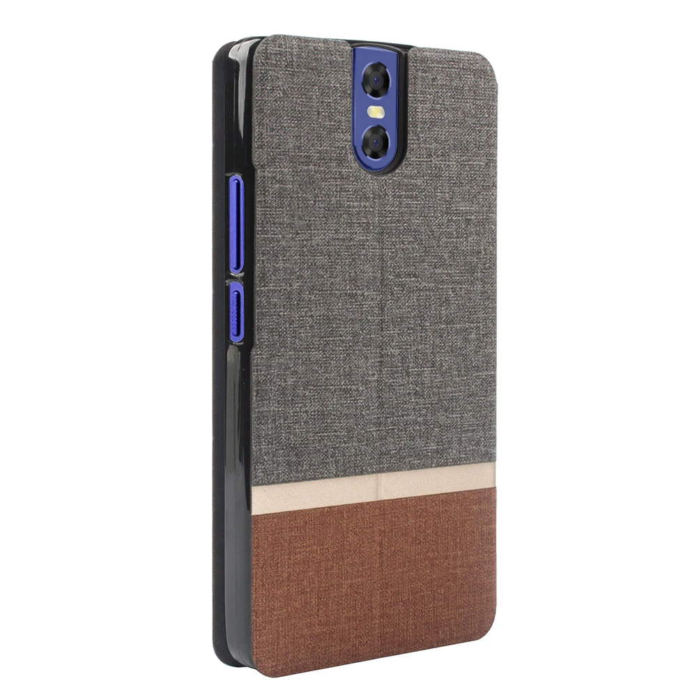 Комбинированный тканевый чехол из искусственной кожи Для Doogee BL7000 с откидной