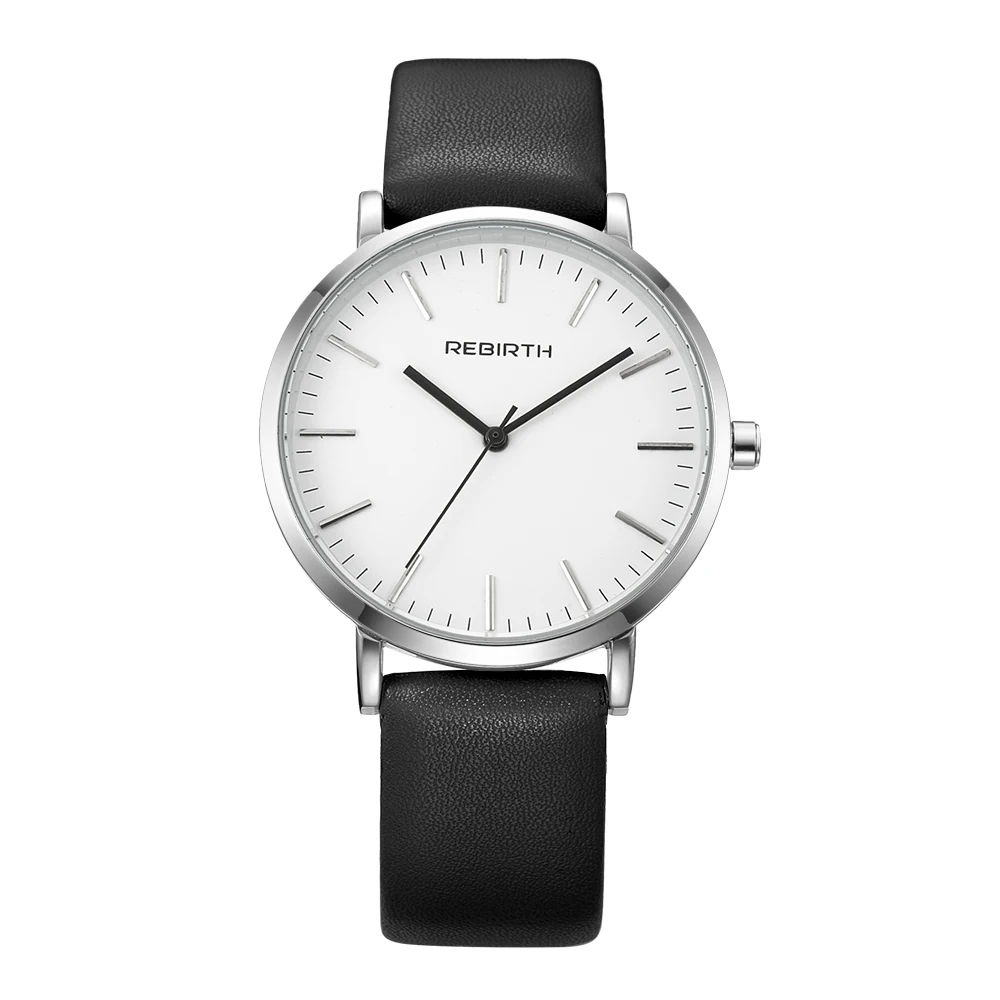 Black-Silver-White Подлинная PU женские часы лучший бренд элегантные унисекс повседневные аналоговые часы деловые мужские наручные часы женские золотые нарядные часы мужские - Цвет: Black-Silver-White
