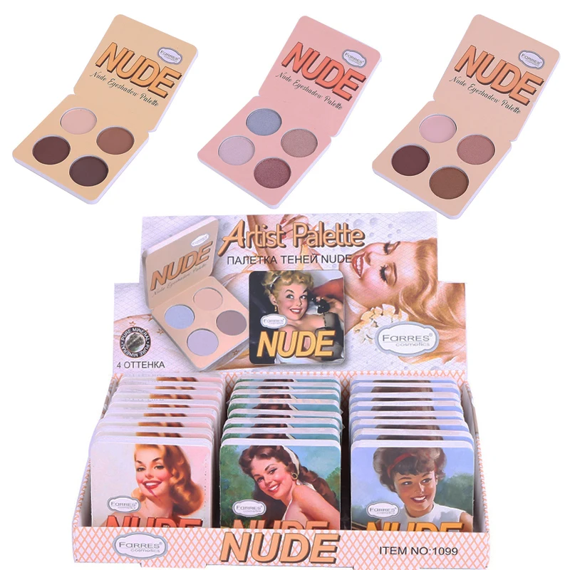Палитра теней для век матовые тени 4 цвета|matte eye shadow palette|shadow palettebrand palette |