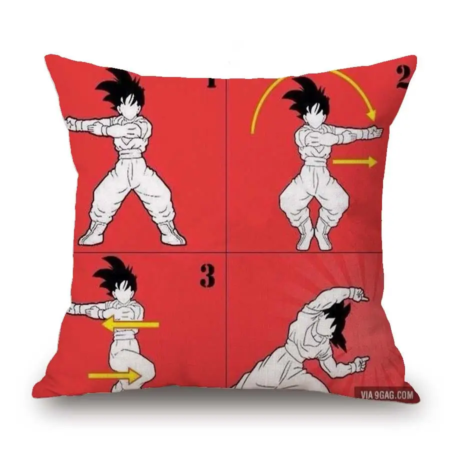 7 18 дюймов японского аниме Dragon Ball Z House Декоративные Чехлы на подушку Goku принты наволочки домашние декоративные подушки - Цвет: 7
