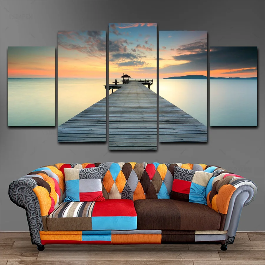 

HD Printed Painting Canvas Printing wharf painting Room decor print poster picture canvas Framed Art HG-101