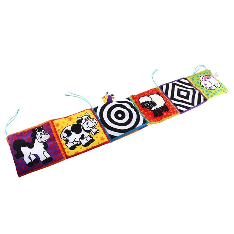 Детская кроватка бампер Детские игрушки детская книга из ткани для детей Погремушки познание вокруг мультитач красочная кровать бампер для детей игрушки 92*14 см