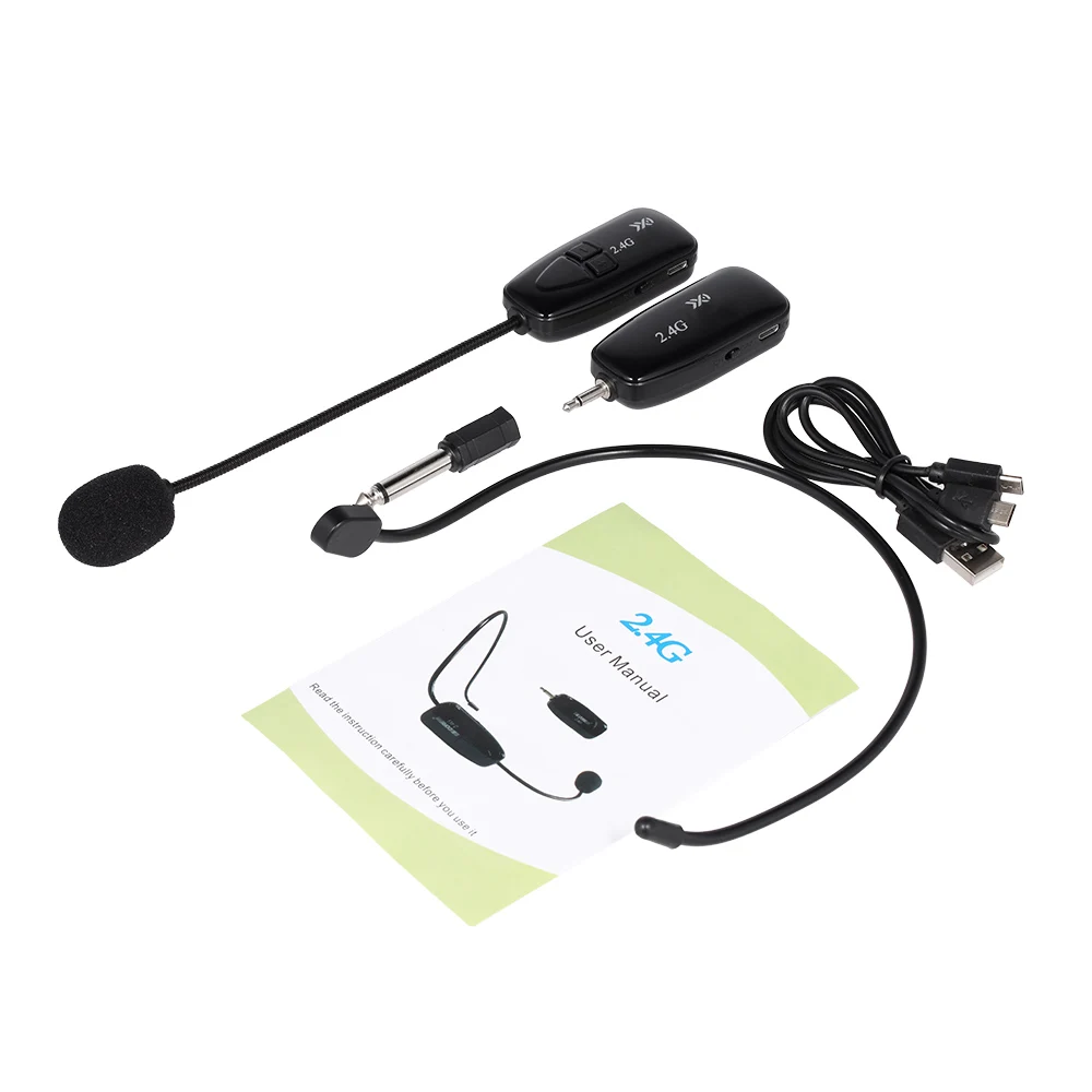 Портативный беспроводной микрофон с шумоподавлением 2 4G для записи Youtube