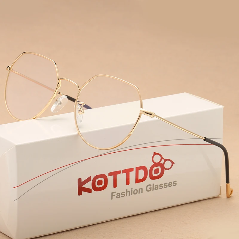 KOTTDO, модные винтажные металлические очки, женские классические оптические очки для чтения, оправа для унисекс, очки UV400
