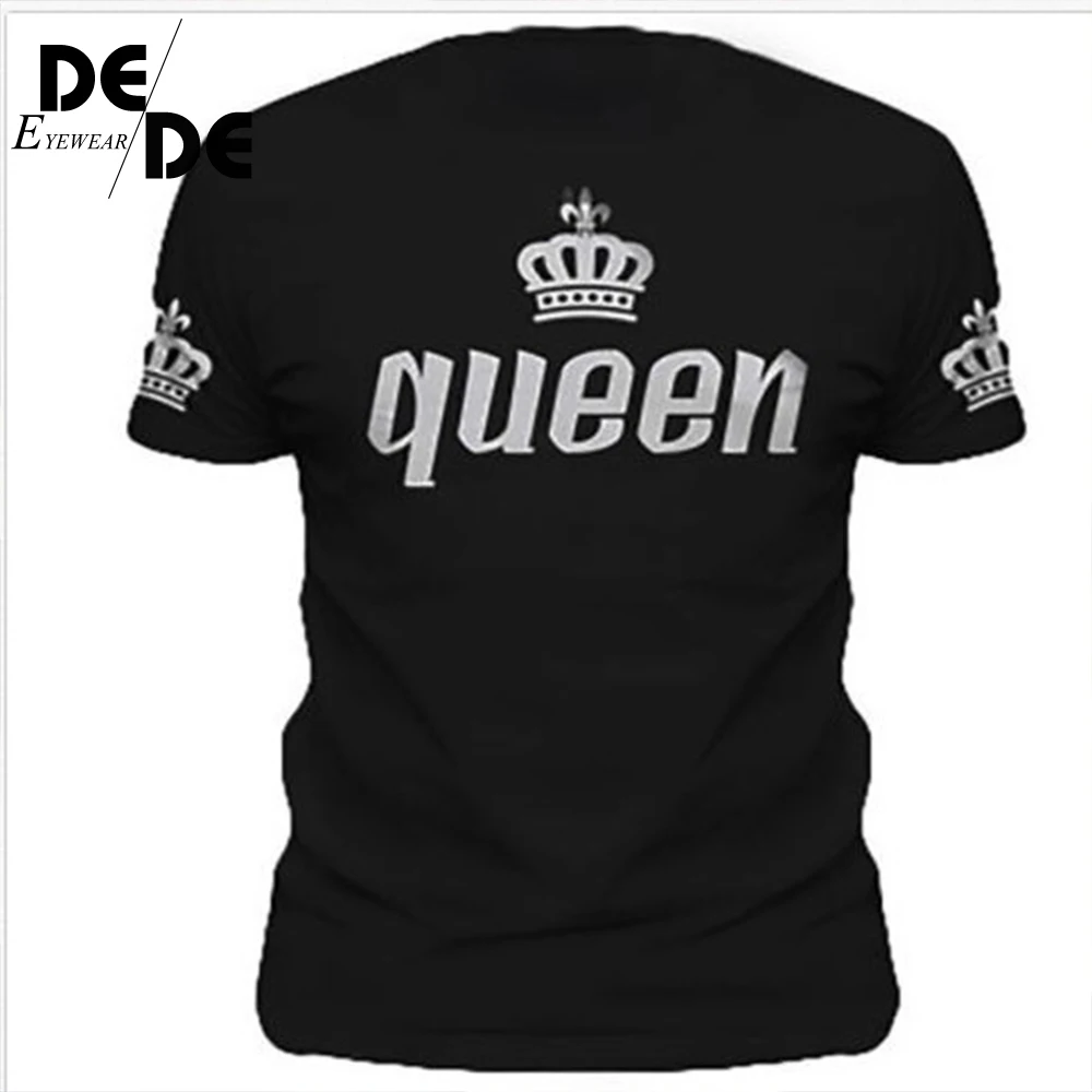 Футболка King Queen Lovers футболка с принтом короны парная одежда для влюбленных Женщин