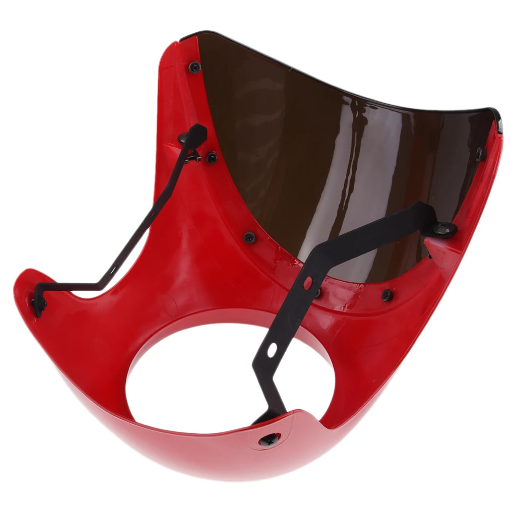 Ретро Кафе Racer Стиль 7 ''фара обтекатель руля лобовое стекло универсальный Faro carenado parabrisas