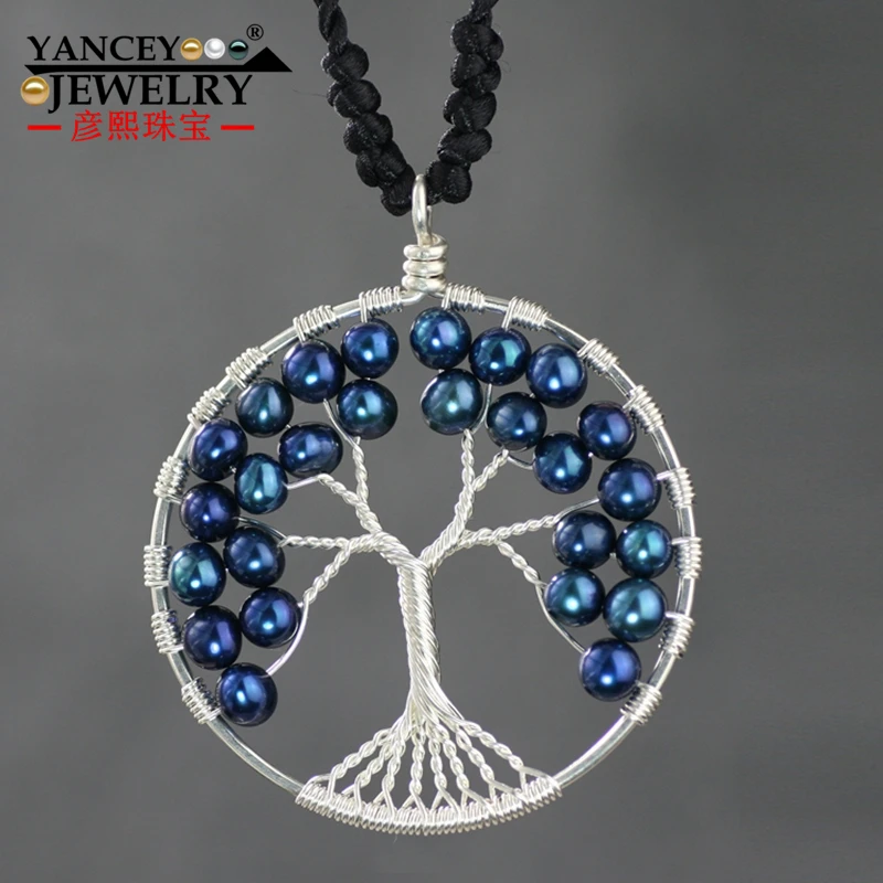 Янси оригинальный дизайн ювелирных изделий натуральный жемчуг fortune дерево жизнь