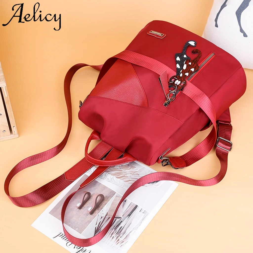 Aelicy Женская однотонная сумка-мессенджер с подвеской в виде кота сумки на плечо