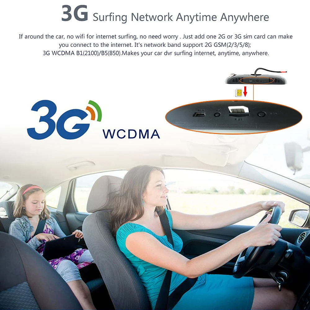 Junsun Новый 7 &quotспециальный 3 Г Автомобильный ВИДЕОРЕГИСТРАТОР Зеркало Камеры Android