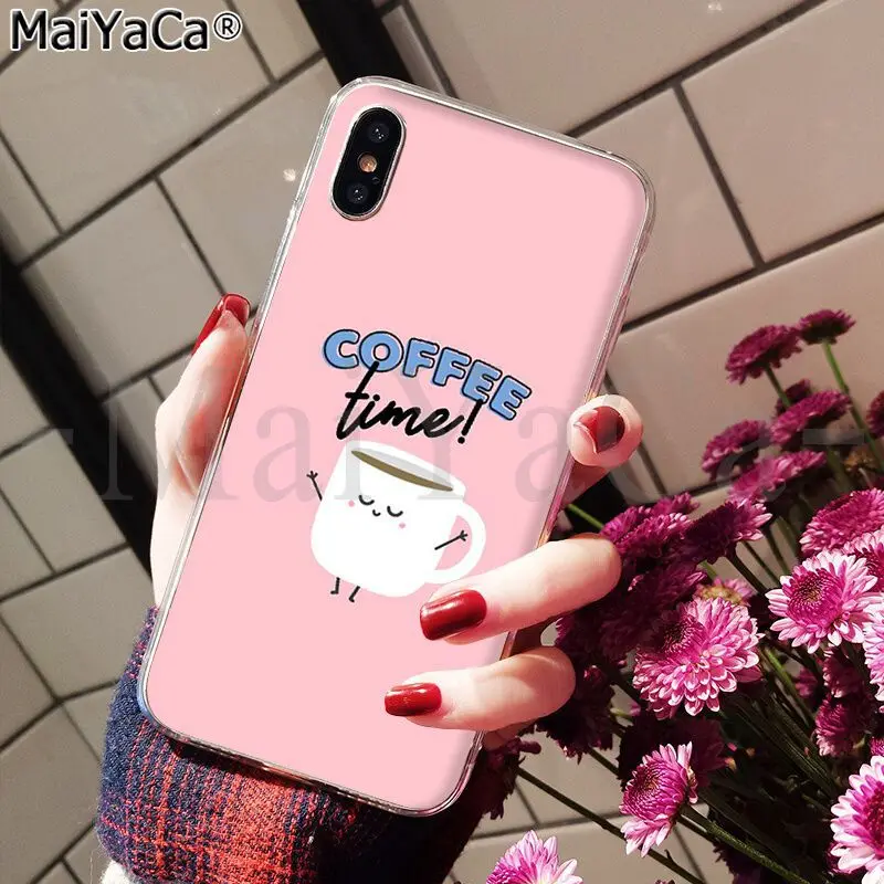 MaiYaCa Ok But First Coffee сделай сам чехол для рисования телефона iPhone X XS MAX 6 6S 7 7plus 8 8Plus 5 5S