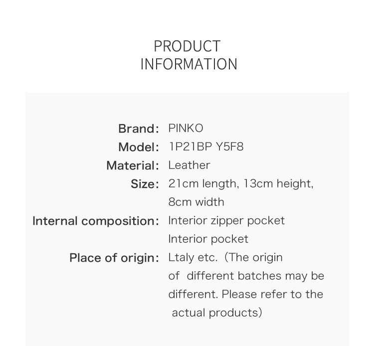 Pinko mini love idillio плечо 1P21BP Y5F8