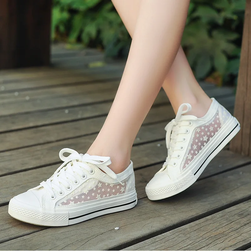 Детская обувь новые кружевные сетчатые туфли дышащая подошва для девочек