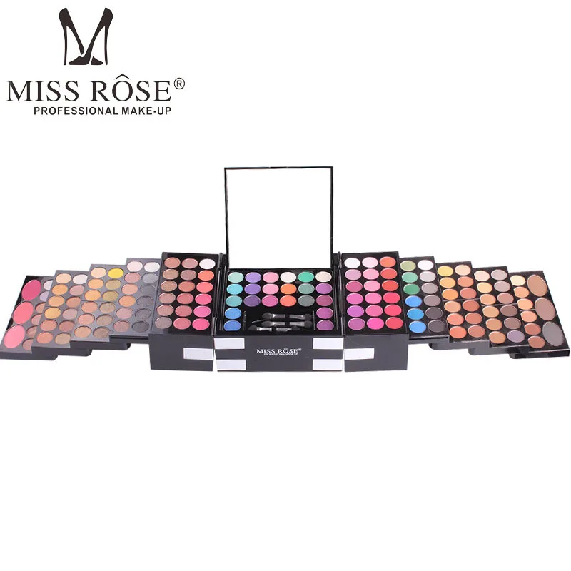 Matte Shimmer Makeup Set 142 Color Eyeshadow Palette 3 blusher brow powder Kit Cosmetics Eye Shadow Maquiagem | Красота и здоровье