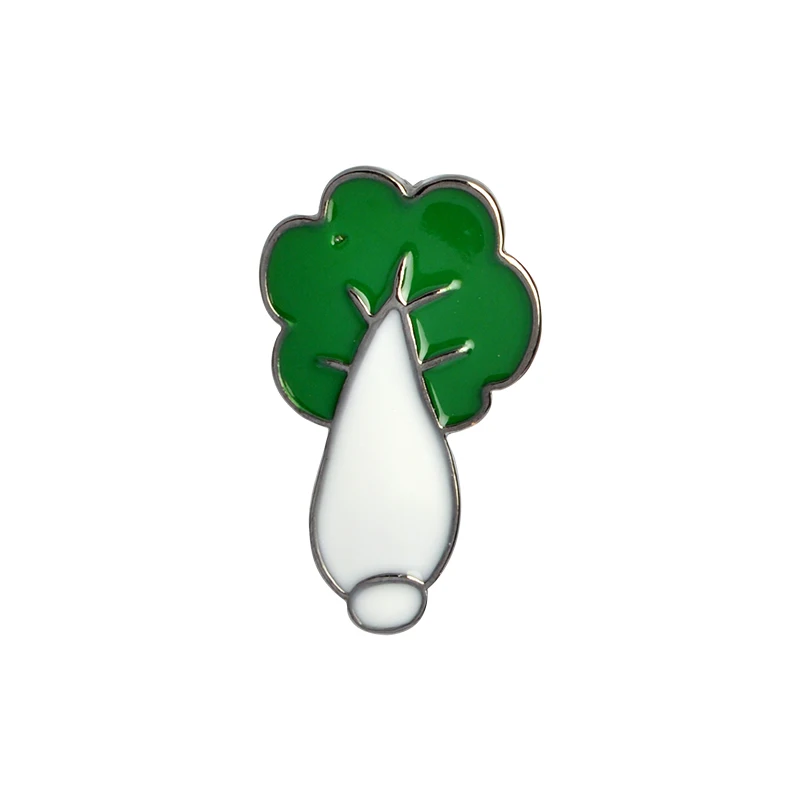 Мультяшная маленькая свинка капуста брошь металлические эмалированные булавки