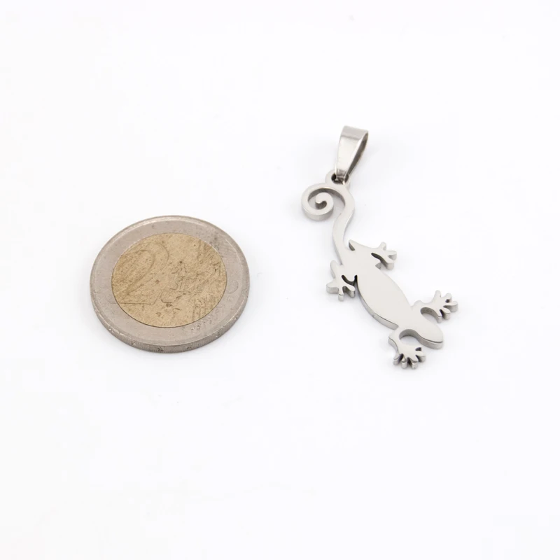 10 шт. ювелирные изделия ящерица подвеска с гекконом зеркало двойные стороны