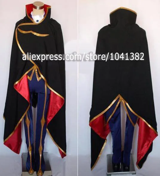 Костюм для косплея Code Geass Zero Lelouch бесплатная доставка любой размер|cosplay costume|lelouch