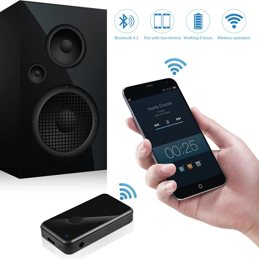 Bluetooth 4 2 автомобильный комплект громкой связи fm передатчик MP3 музыкальный плеер