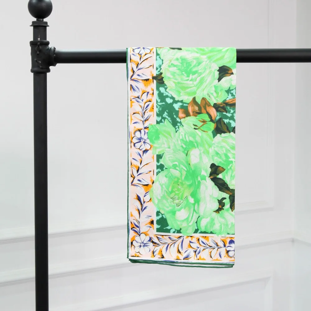 Элегантный шарф ручной работы из 100% саржевого шелка | Аксессуары для одежды