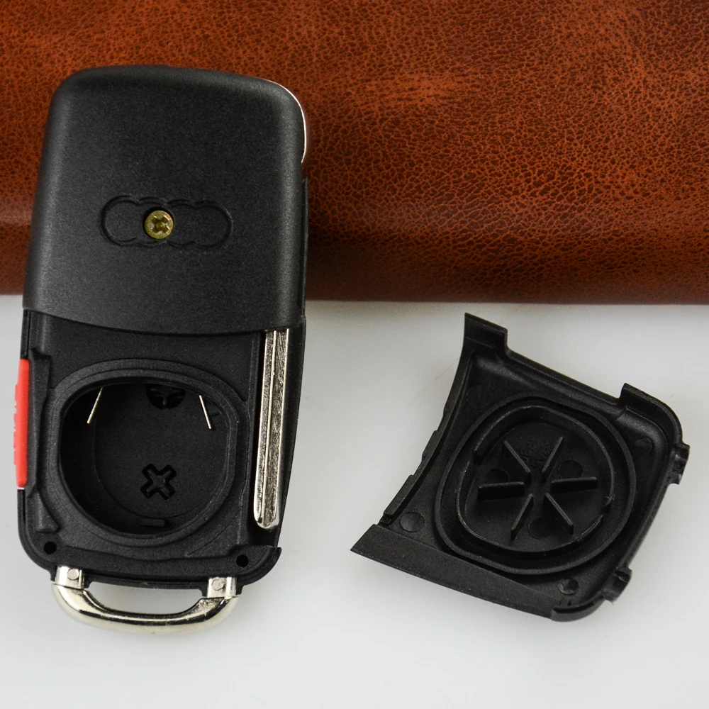 OkeyTech Флип складной пульт дистанционного ключа автомобиля чехол для AUDI A8 A8L 4