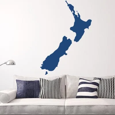 Новая Зеландия карта Глобус земля страна СТЕНА Виниловая наклейка на заказ