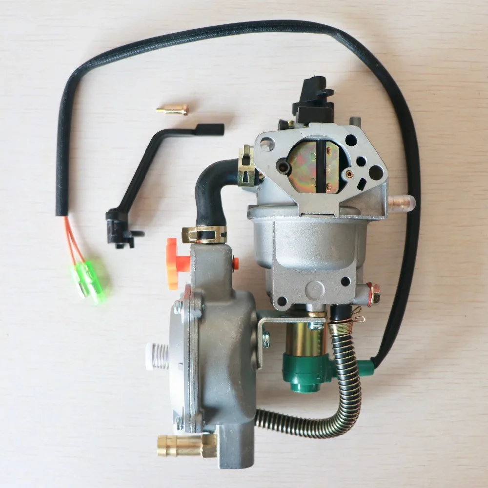 Карбюратор для генератора 188F GX390 двойное топливо, carb 4,5-7.0KW ручной дроссель карбюратор запчасти генератора