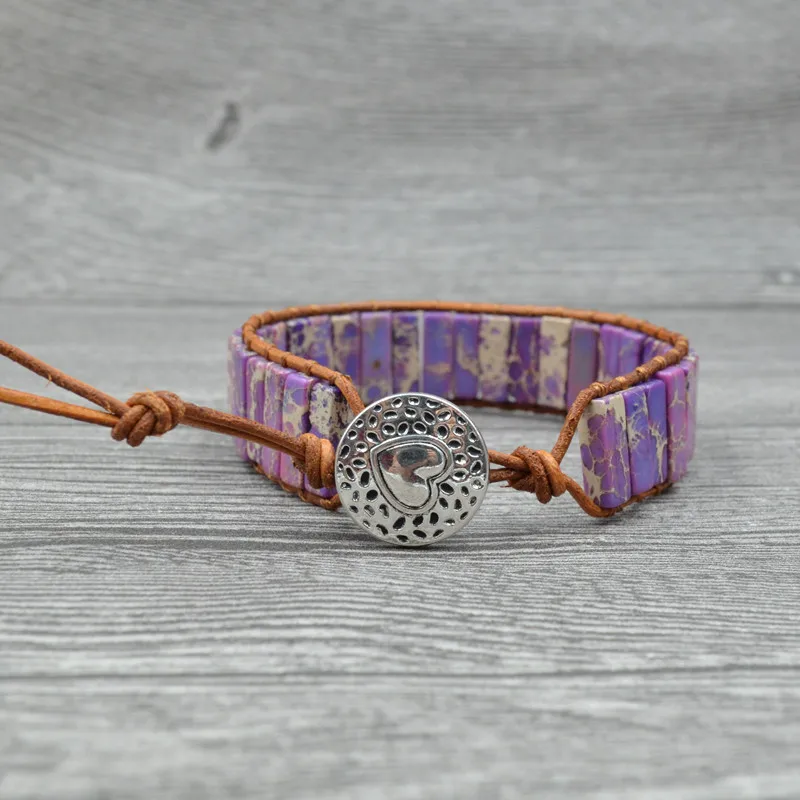 Женский браслет в стиле панк из натуральной японской кожи|Именные браслеты| |