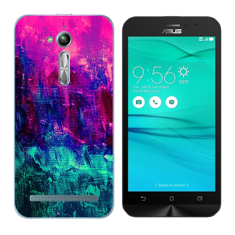 Для Asus Zenfone Go ZB500KL ZB500KG Мягкий Чехол zenfone силиконовый чехол с принтом &quotдиск&quot для