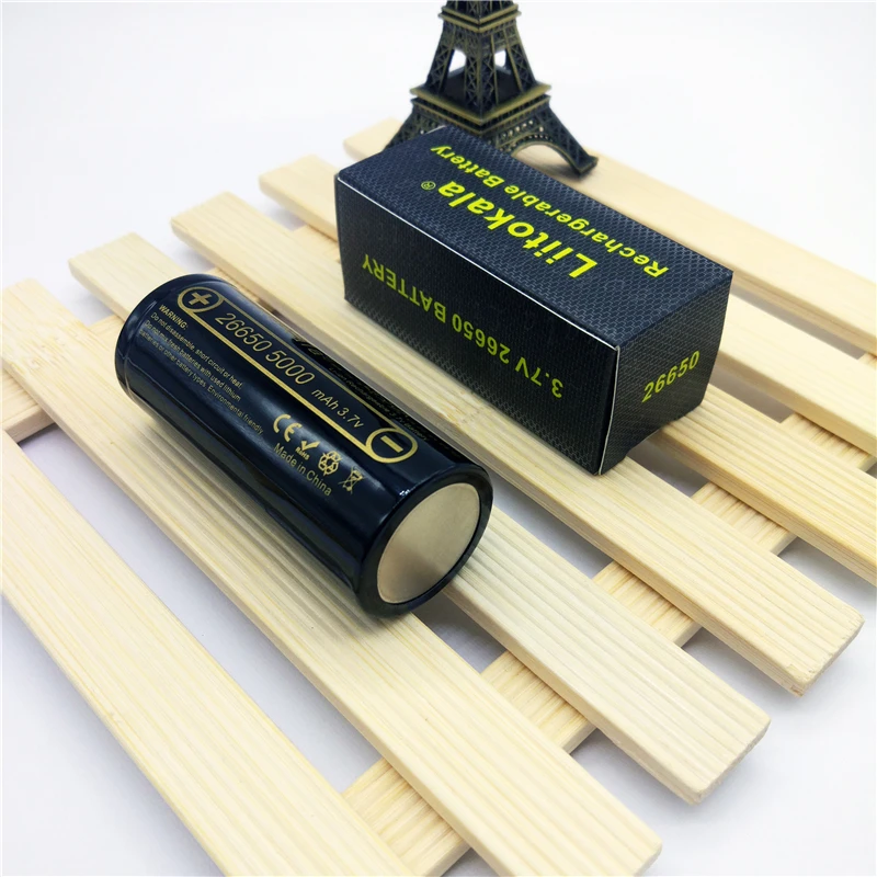 6 шт LiitoKala Lii-50A 26650-50A 5000mAh 26650 Li-ion 3,7 v аккумуляторная батарея для фонарика 20A 3,6 V батареи питания