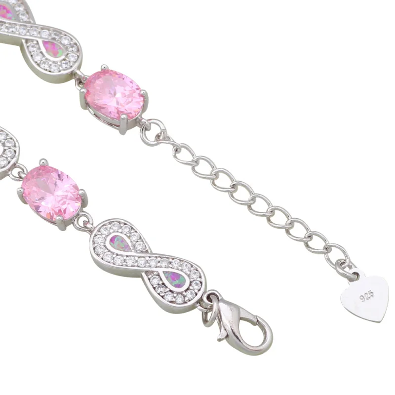 Aywei alibaba express розовый опал серебро 925 пробы|charm bracelet|bracelet girl925 silver |