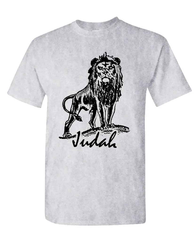 

2019 Fashion Summer Hot sale LION OF JUDAH - christian jesus christ god - Cotton Unisex T-Shirt Tee shirt
