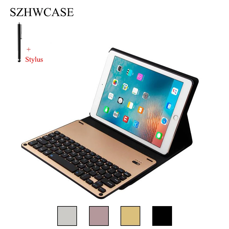 For iPad Pro 9.7 inch 2016 Wireless Bluetooth Keyboard Case Tablet Aluminum Alloy Flip Stand Cover+Stylus | Компьютеры и офис