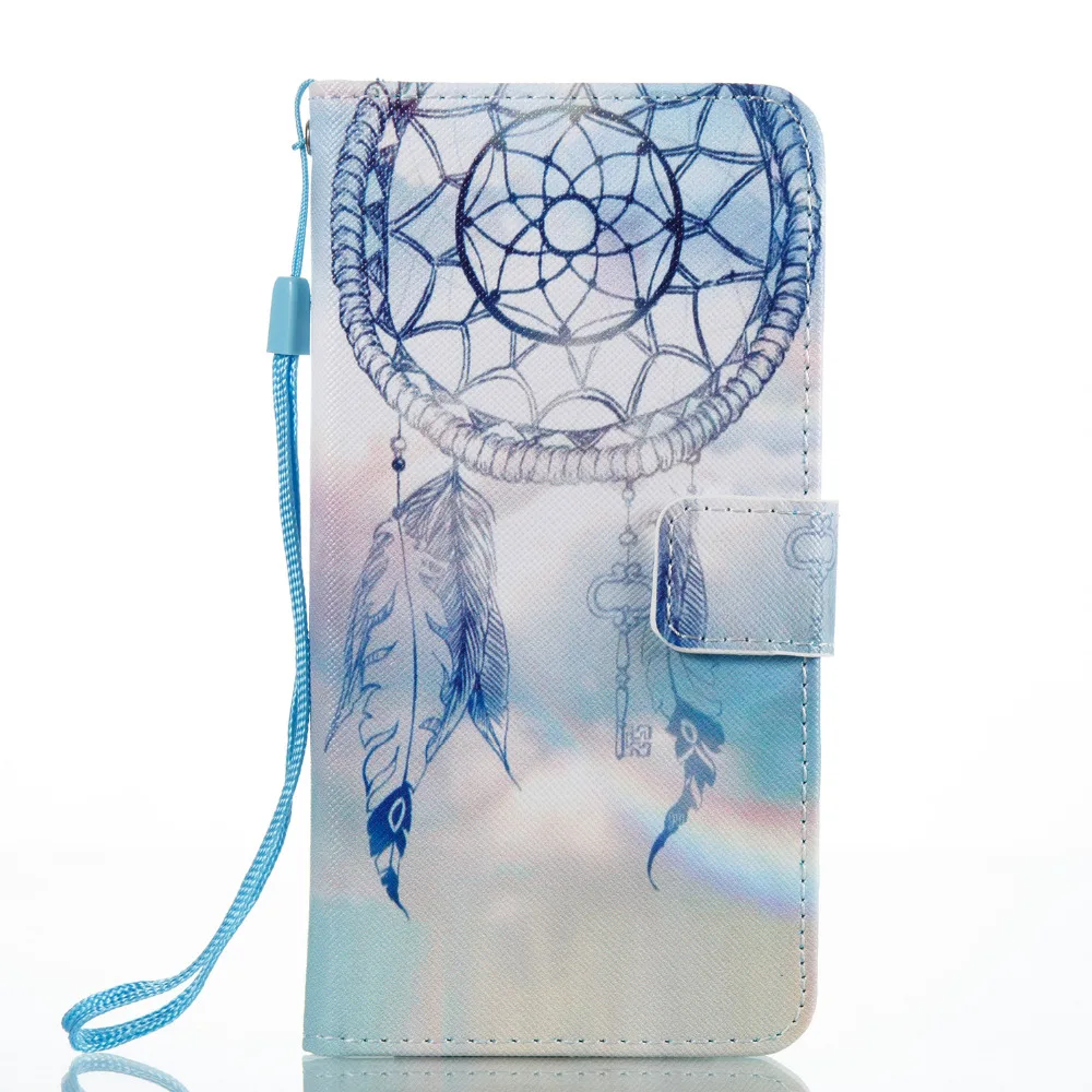 Ключ Dream Catcher Дизайн кошелек Flip Стенд кожаная сумка В виде ракушки чехол для Samsung