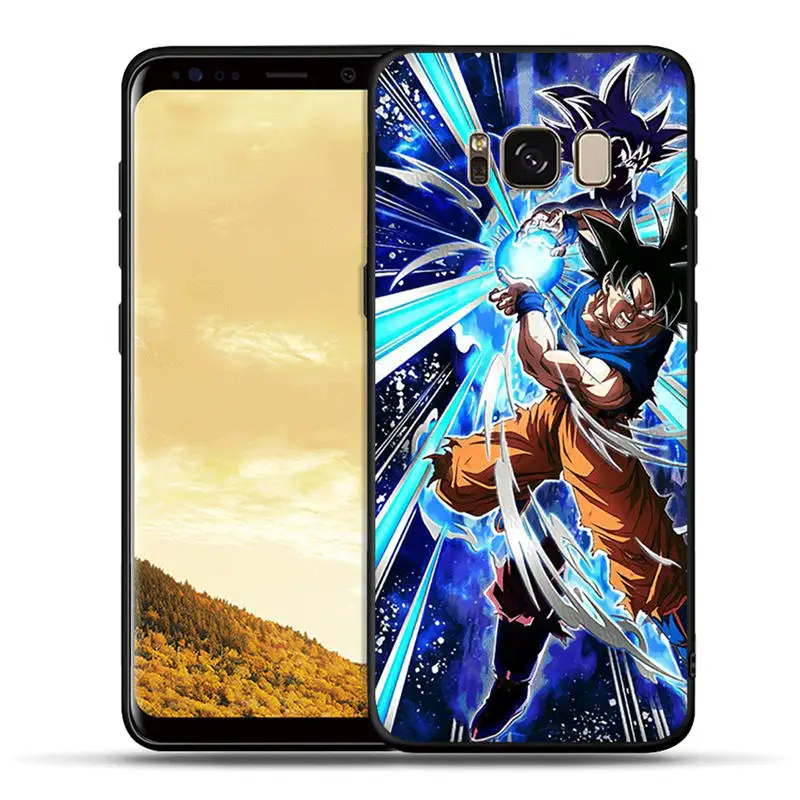 Черный силиконовый чехол для samsung Galaxy S10e S10 S9 S8 Plus Note 8 9 S7 Edge чехлы для телефонов Dragon Ball Z из аниме Goku Super D