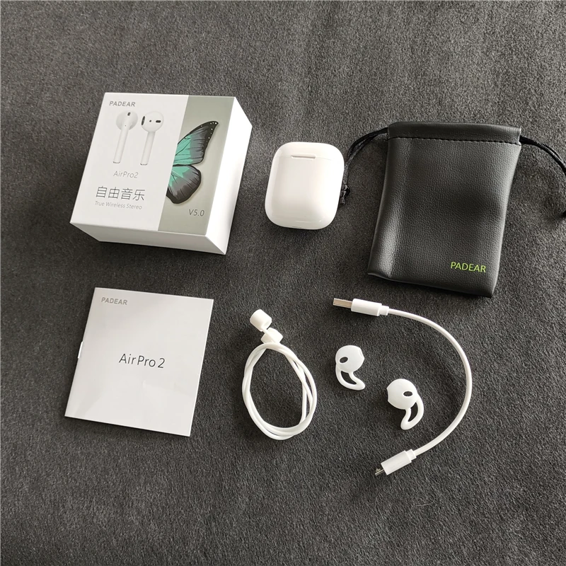 Padear Airpro2 наушники Беспроводной Bluetooth наушники Airpro2 для Iphone 6/7/8 plus Android