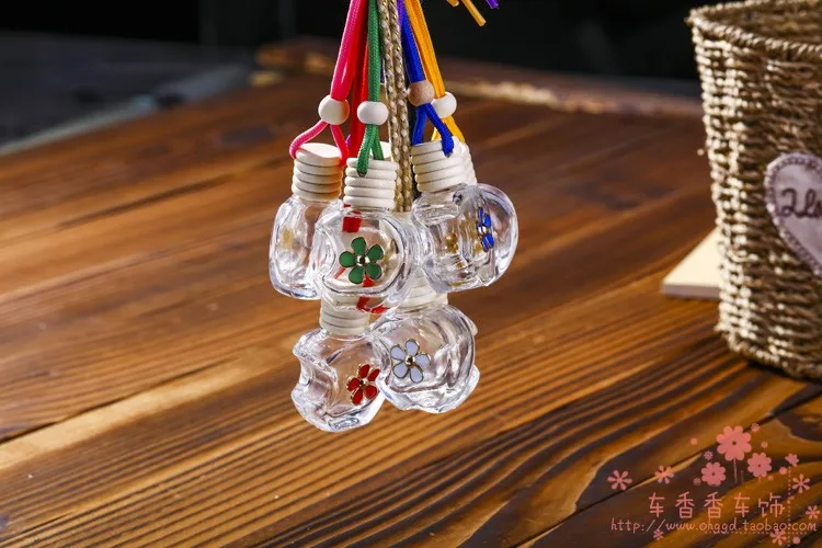 Пустая бутылочка для духов из стекла яблока 10 мл с подвесками сплава в виде