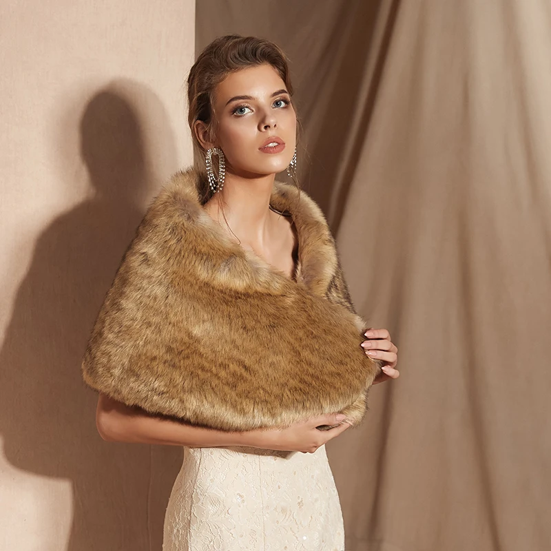 Женское свадебное болеро Forevergracedress элегантное мягкое пальто из искусственного