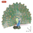 Oenux 4X12X11cm Peafowls птица украшение Животных Фигурки красивая модель павлина твердая ПВХ птица Фигурки игрушки для детей подарок