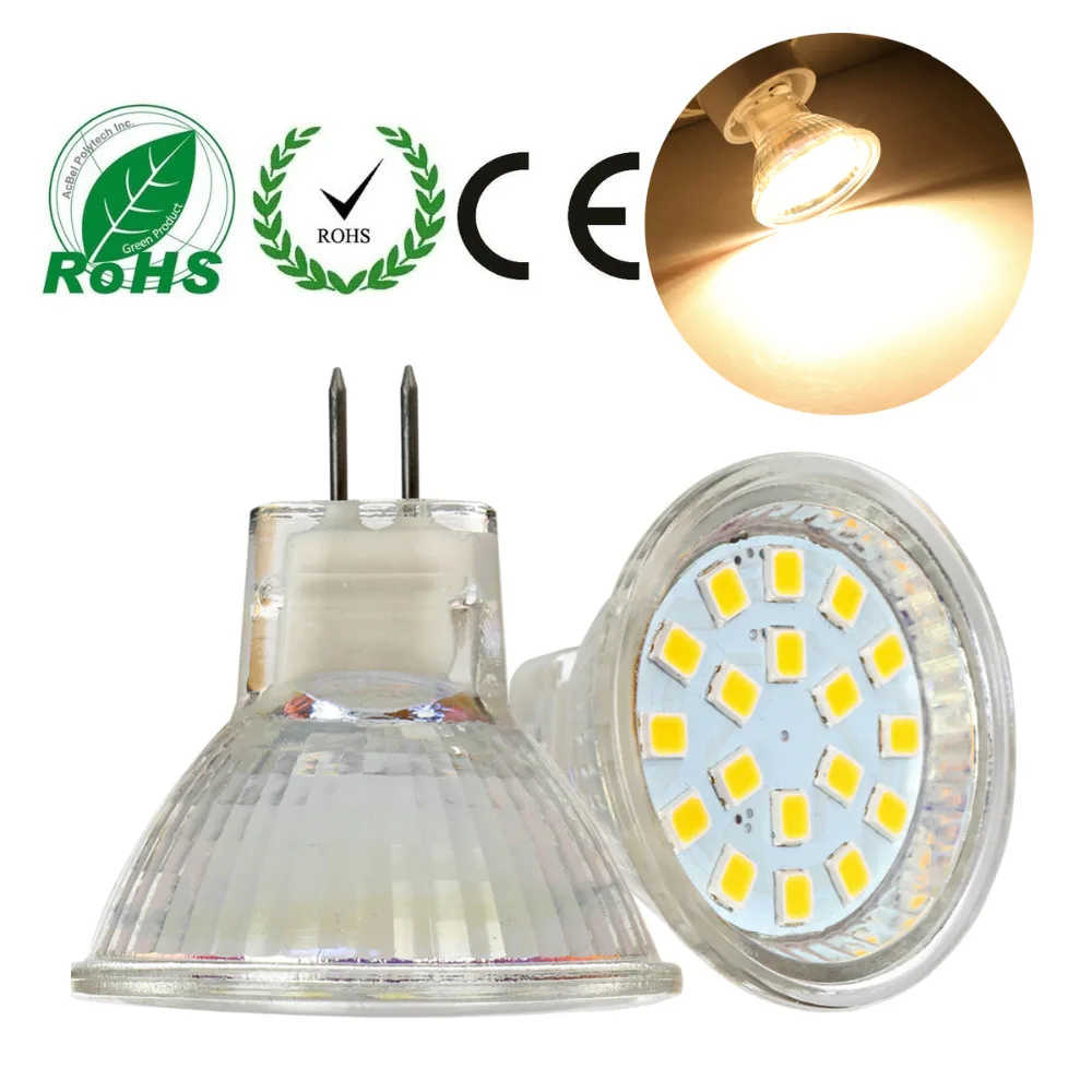 MR11 GU4 2835 SMD Светодиодный точечный светильник 3 Вт 5 энергосберегающая лампа лампы