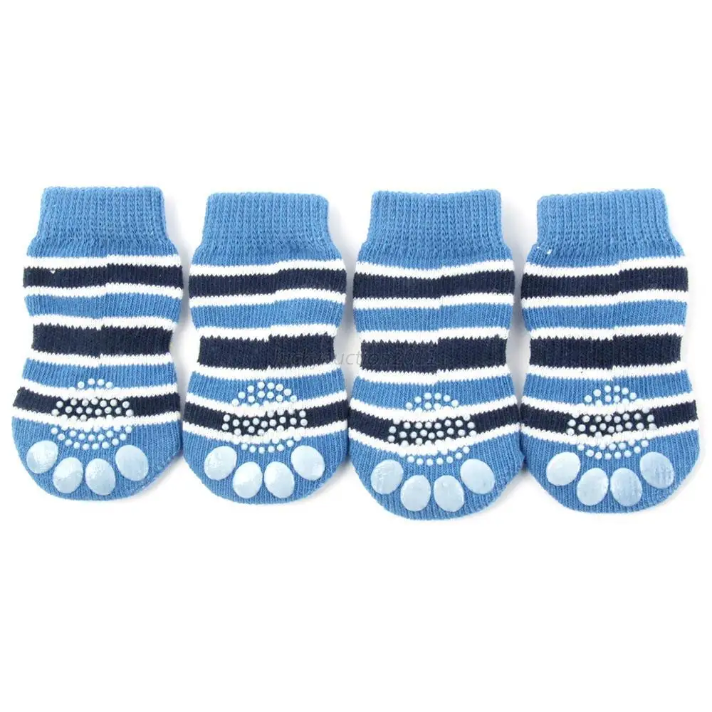 

Cozy Pet Dog Puppy Warm Knit Shoes Indoor Anti Slip Dog Boots Socks 4 Sizes