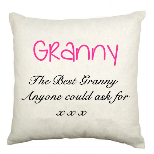 Персонализированные самое лучшее бабушка Подушка Чехол дедушка вельветовый