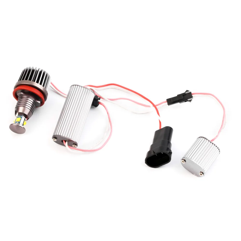 

2Pcs 40W H8 LED car light brightness HID Headlight 6000k Angel Eyes For BMW E60 E61 E63 E64 E70 X5 E71 E82 E87 E89 E90 E91 E92