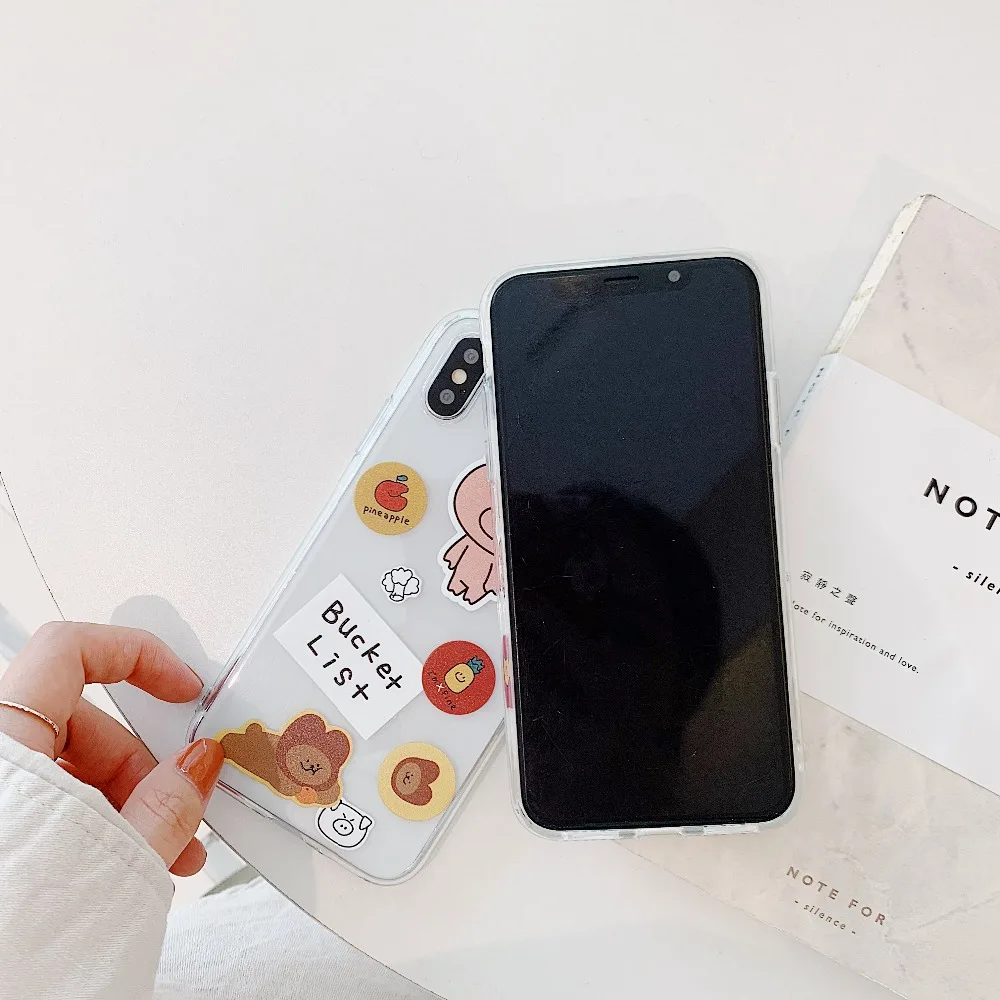 Прозрачный мягкий силиконовый чехол для iphone 6 6S 7 8 plus X XR XS MAX |