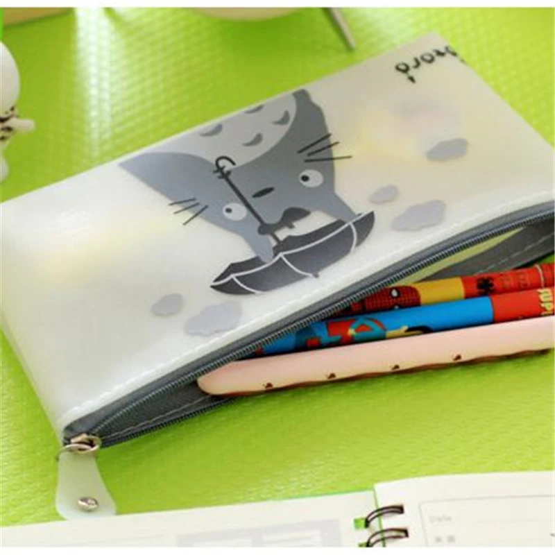 4 шт./лот Карандаш сумка Тоторо коробка случай стиль Улыбка/Смех/зонтик Дети