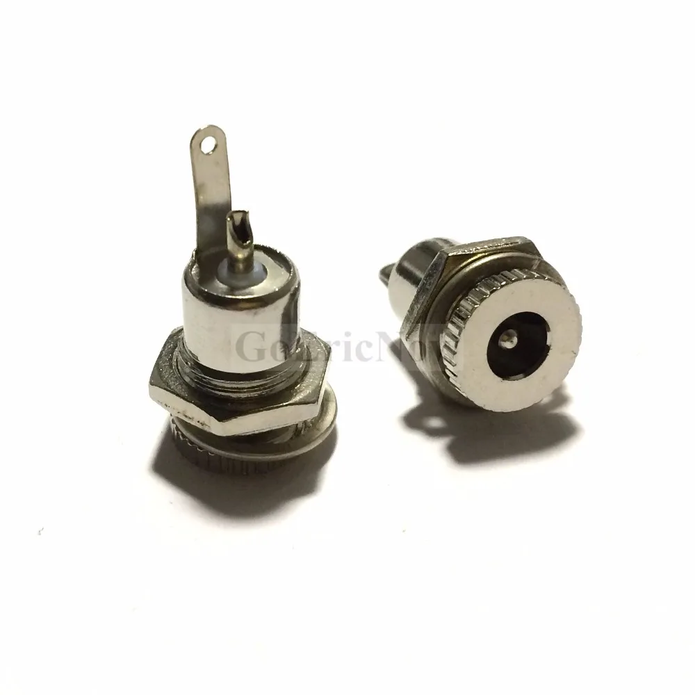 5 pcs 5.5 mm x 2.1mm/5.5 2.5mm DC Power Jack Socket Female Panel Mount Connector | Обустройство дома