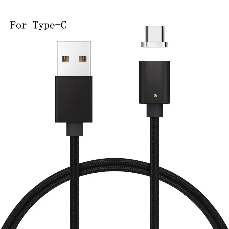 Магнитный кабель Sindvor для iPhone, samsung, Xiaomi, Micro usb type-C, кабель для быстрой зарядки, магнитное зарядное устройство для мобильного телефона, USB кабель, 1 м