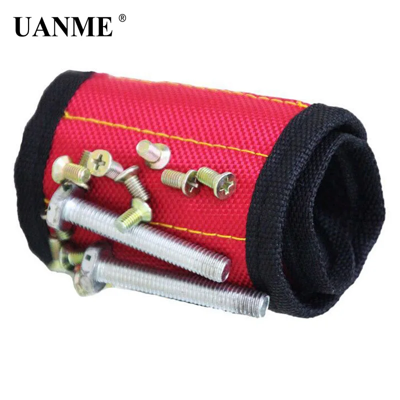 Uanme 13.8 ''Опоры для запястья Сильный магнитный для винт ногтей держатель браслет группа инструмент браслет ремень Поддержка комплект защиты DIY