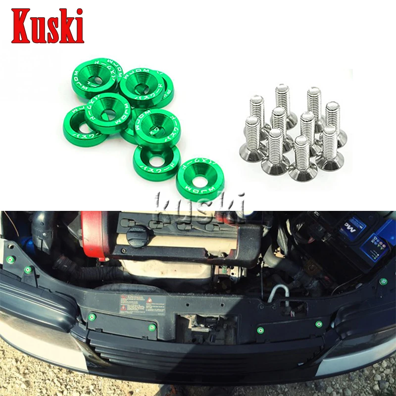 10X винтовые прокладки для автомобильной модификации Стайлинг Audi A3 A4 B6 B8 B7 B5 A6 C5 C6 Q5