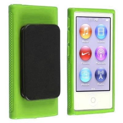 Зажим для ремня чехол для iPod Nano 7 Чехол спортивный ТПУ Силиконовые мягкие чехлы Чехлы на открытом воздухе черный синий зеленый розовый для iPod Nano 7th