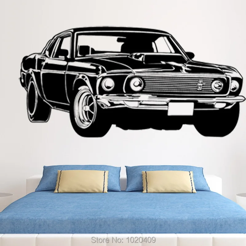 Shelby GT Ford Mustang мускул стикер на стену автомобиля DIY украшение для дома ПВХ обои для детской 3007