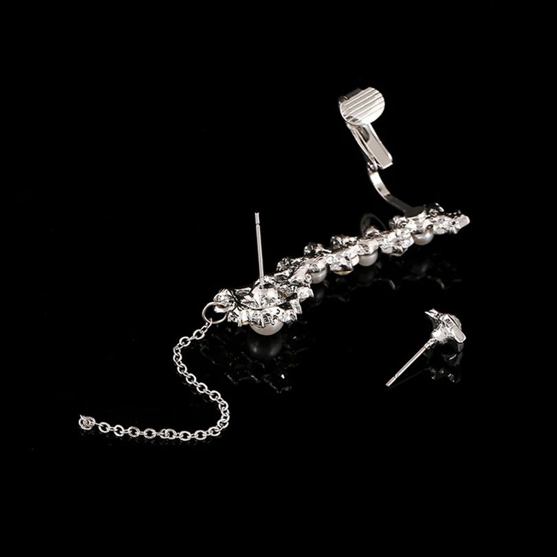 Женские серьги-гвоздики с имитацией жемчуга ZLDYOU белые длинной кисточкой и